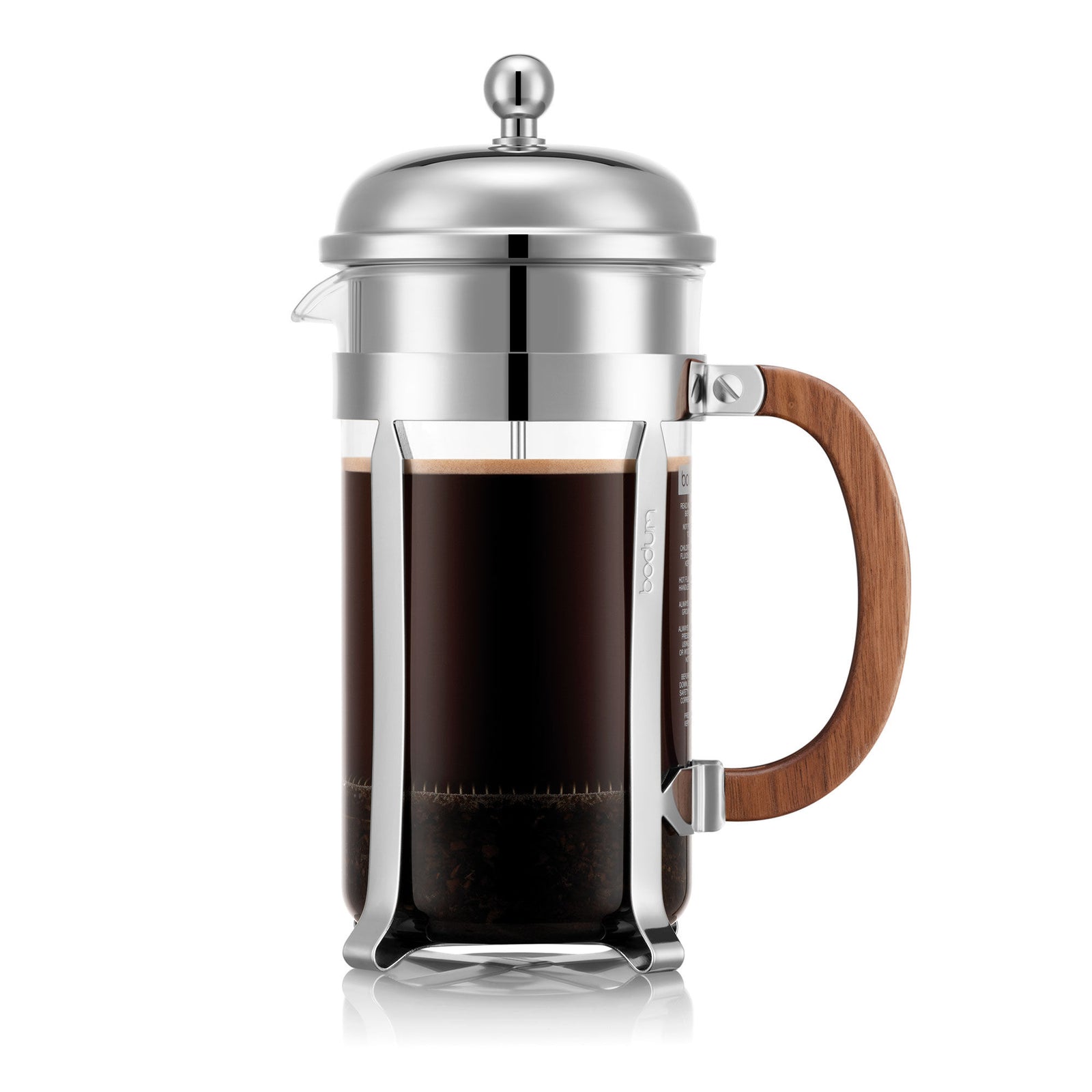 Bodum Bodum Chambord stempelkande 8 kopper, træ – close-up (Stempelkande)