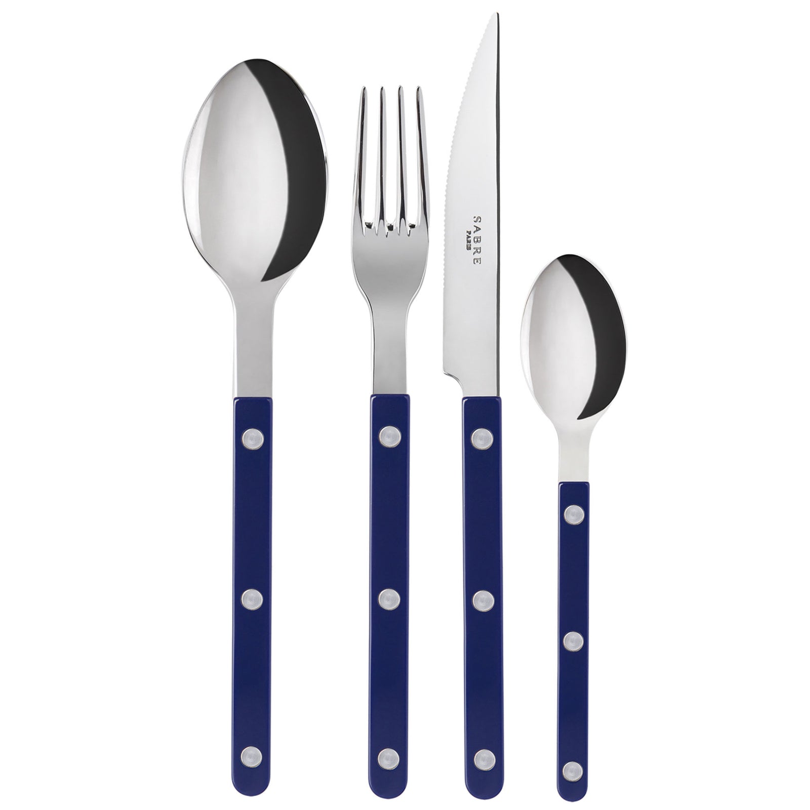 Sabre paris Sabre paris Bistrot Solid Bestik-sæt 16 dele, marineblå – produktfoto (Bestikssæt)