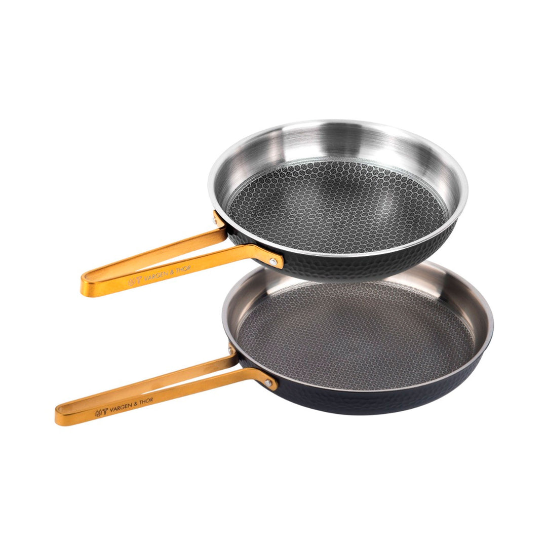 Vargen & thor Vargen & Thor ARVET.DUO stegepandesæt 28 & 22 cm – produktvisning (Stegepande sættet)