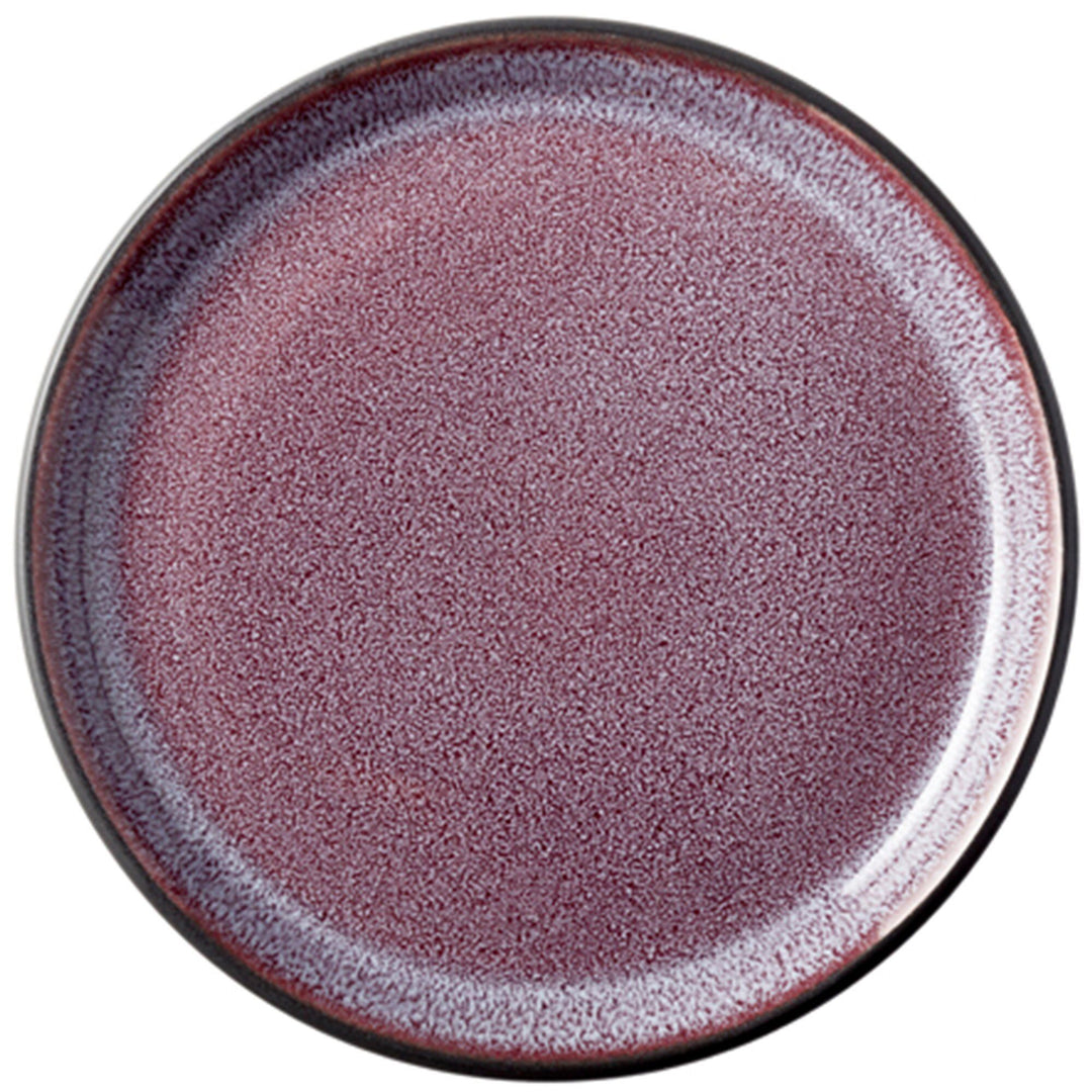 Bitz Bitz Gastro Tallerken Ø17 cm, blank lilla/sort – detaljebillede (Tallerkener)