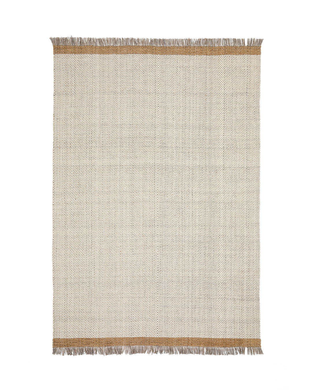 Produktbillede af KAVE HOME Arpe jacquard gulvtæppe rektangulær beige jute 160x230 i premium kvalitet