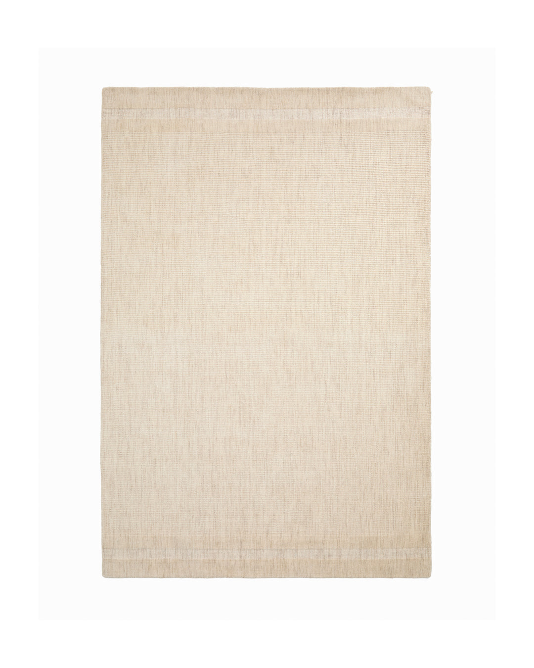 KAVE HOME Dalena gulvtæppe rektangulær beige stribet jacquard uld 230x160
