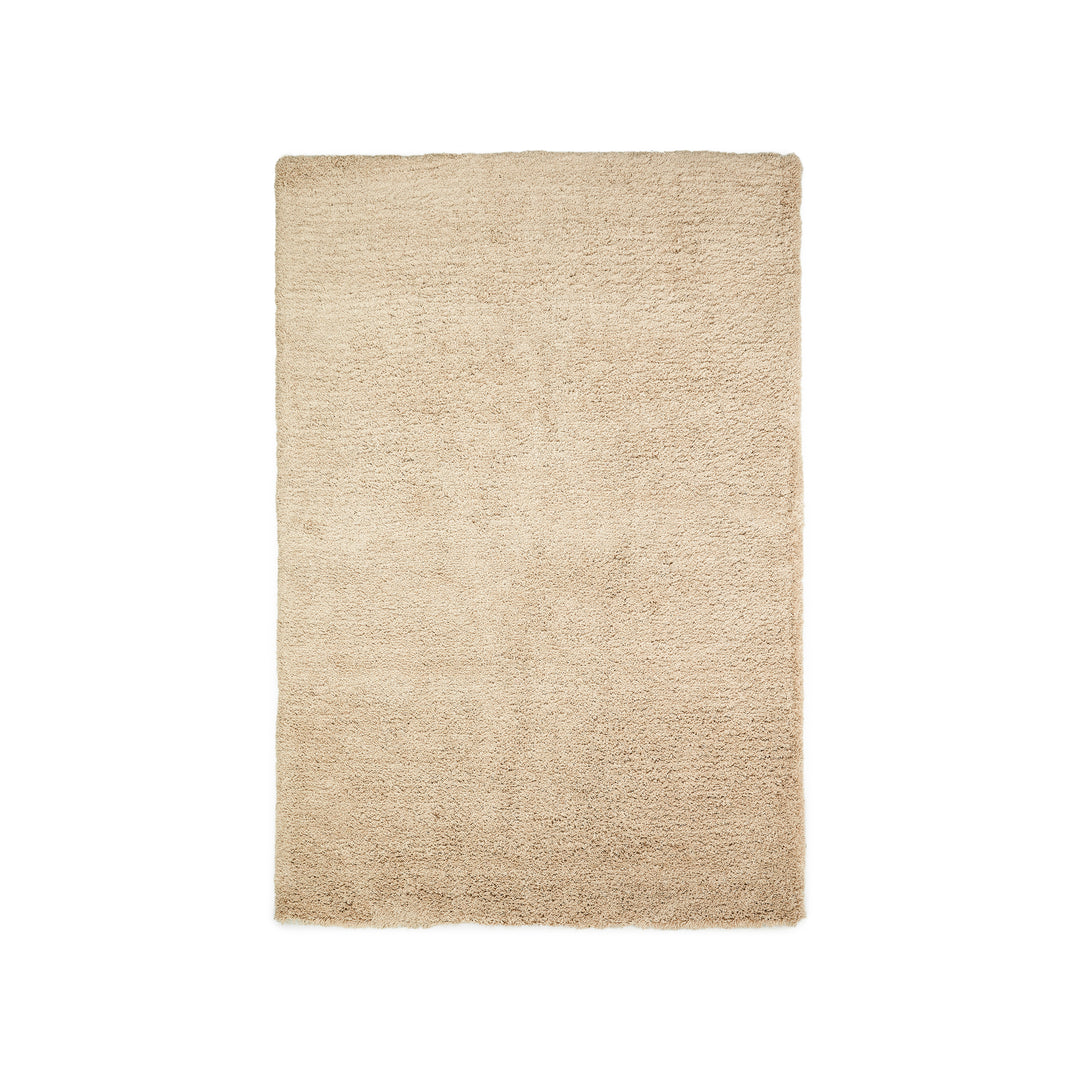 KAVE HOME Neade gulvtæppe rektangulær beige bomuld og polyester 200x300