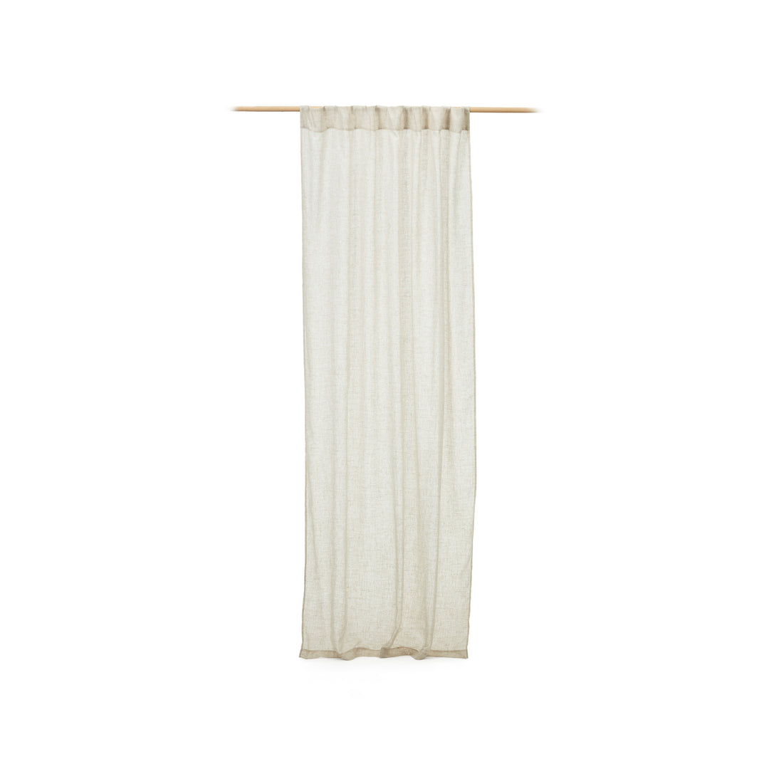 KAVE HOME Mahina gardin beige bomuld 140x260