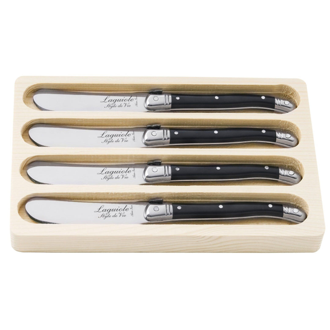 Laguiole Laguiole Smørkniv 4-pak, sort ❤ billede i brug (Smørkniv)