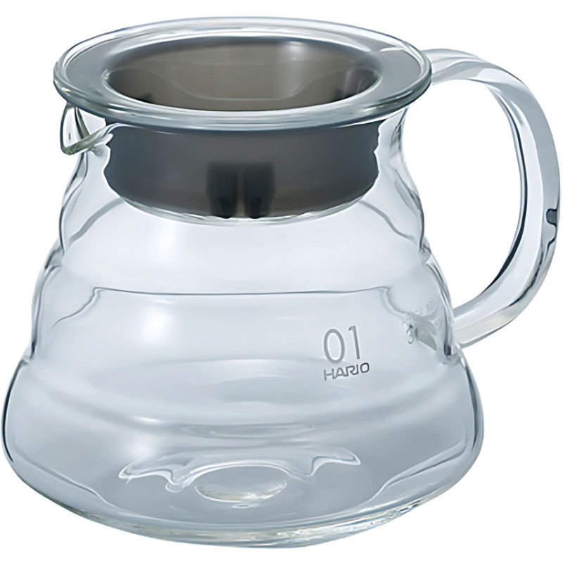 Produktbillede af V60 Glaskande 360 Ml Hario på tilbud i brug