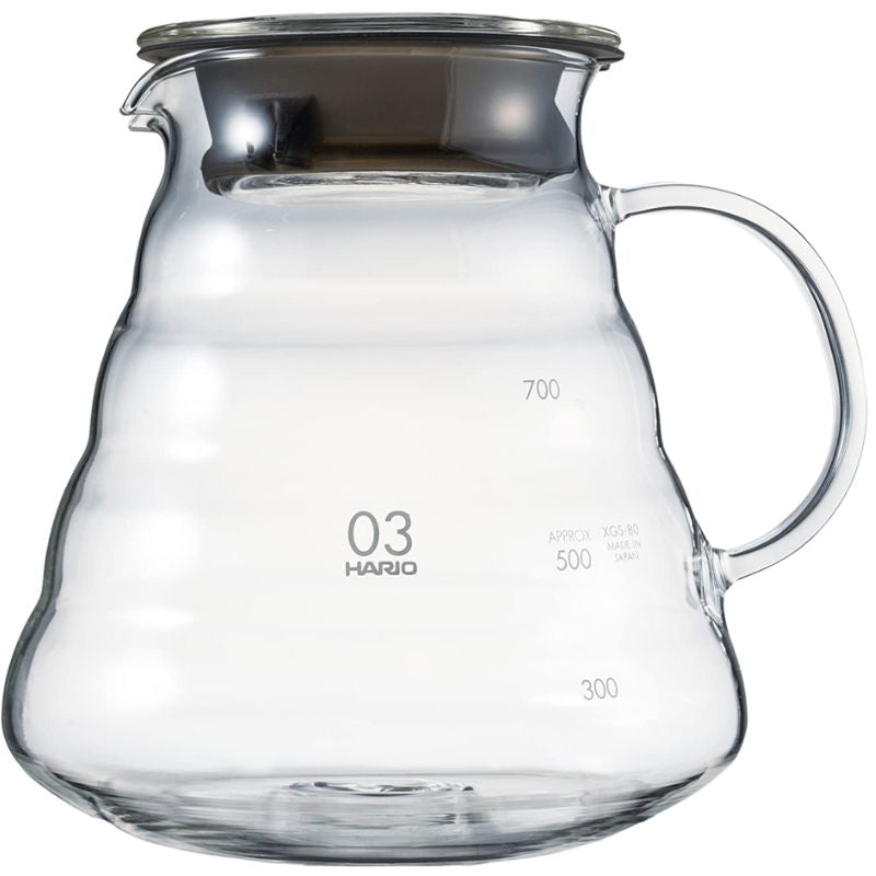 Produktbillede af V60 Glaskande 800 Ml Hario på tilbud i brug