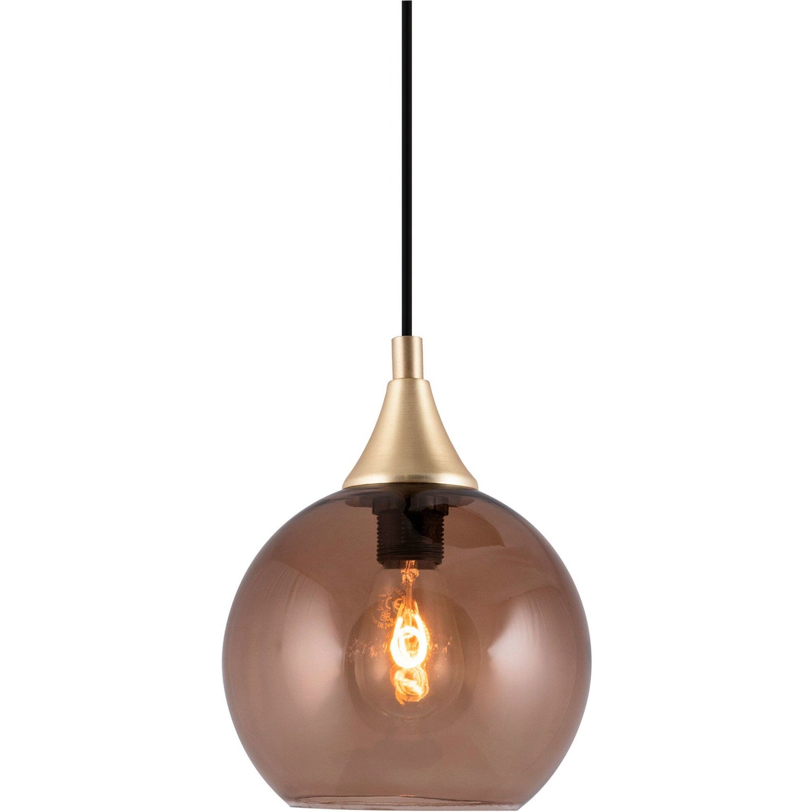 Globen lighting Globen lighting Bowl Mini Pendel, brun – detaljebillede (Lampe)