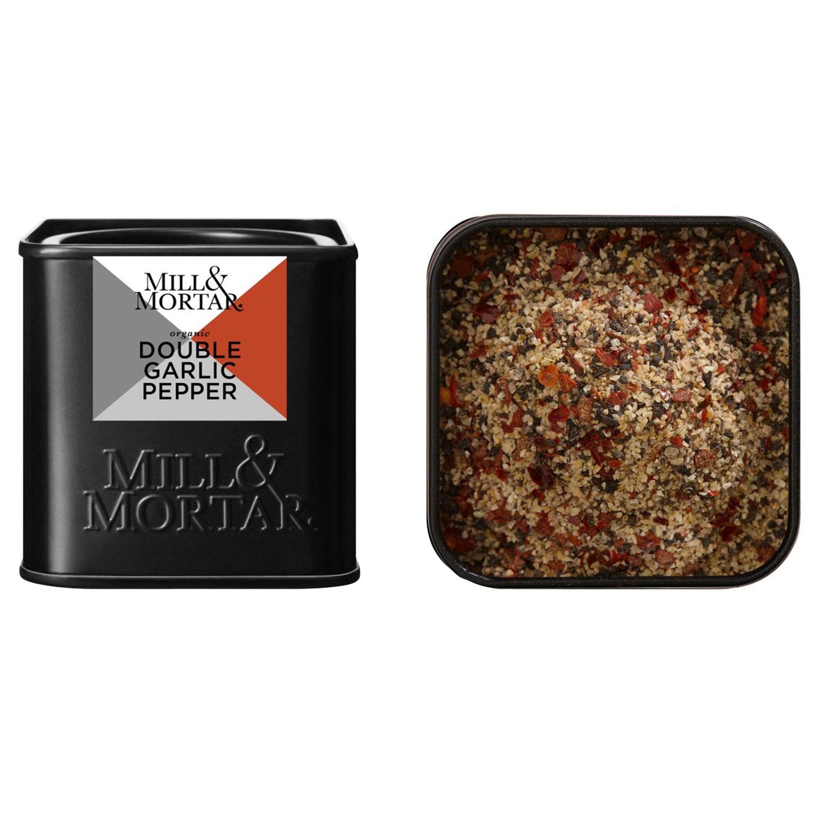 Mill & mortar Mill & mortar Double Garlic Pepper 50 g ❤ frontbillede (Krydderier)