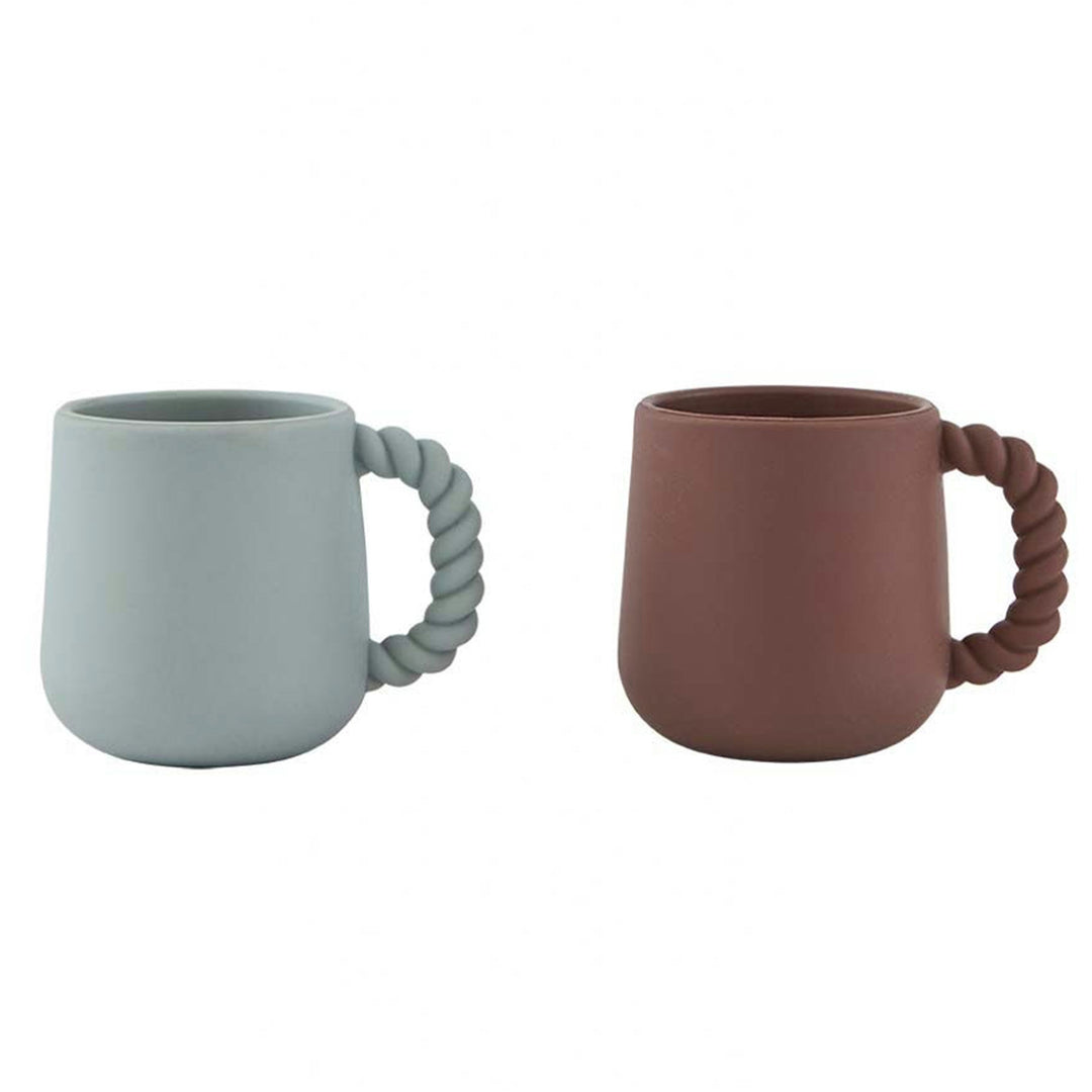 Oyoy mini OYOY Mini Mellow børnekrus 2-pak, choko – produktfoto (Kopper & Krus til børn)