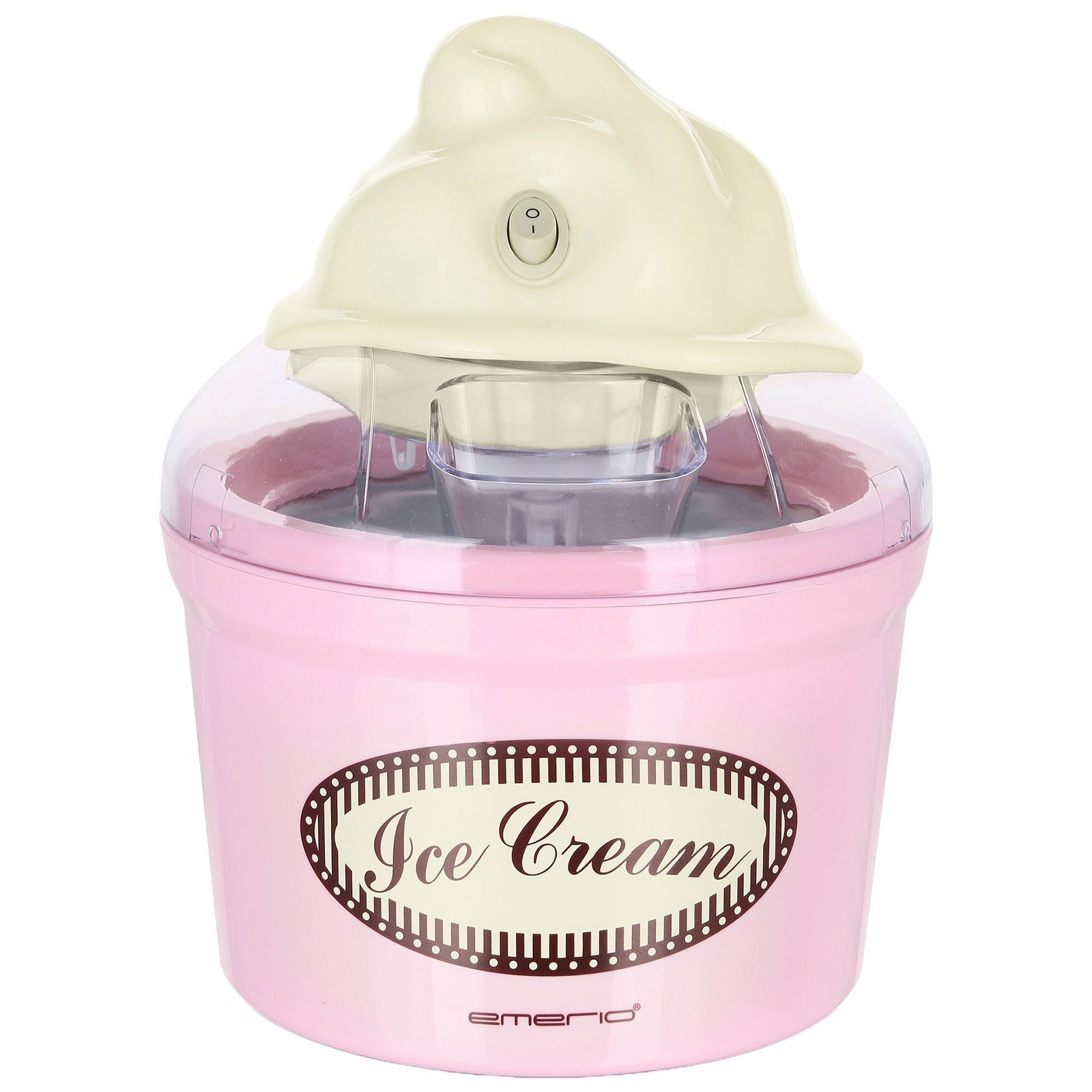 Emerio Emerio Ismaskine 1,2 liter, lyserød – produktvisning (Ismaskiner)