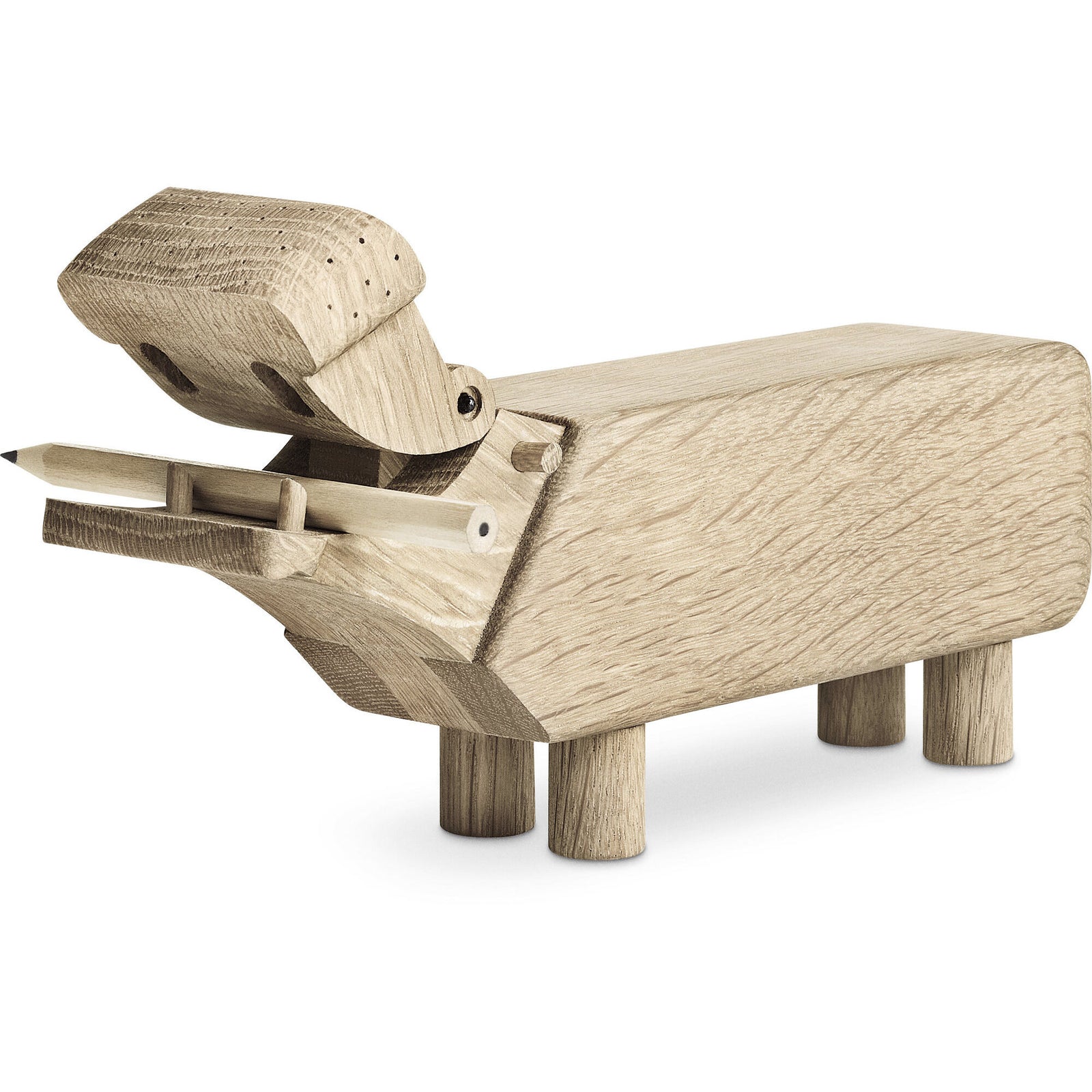 Kay bojesen Kay bojesen Flodhest, Eg – close-up (Træfigur)