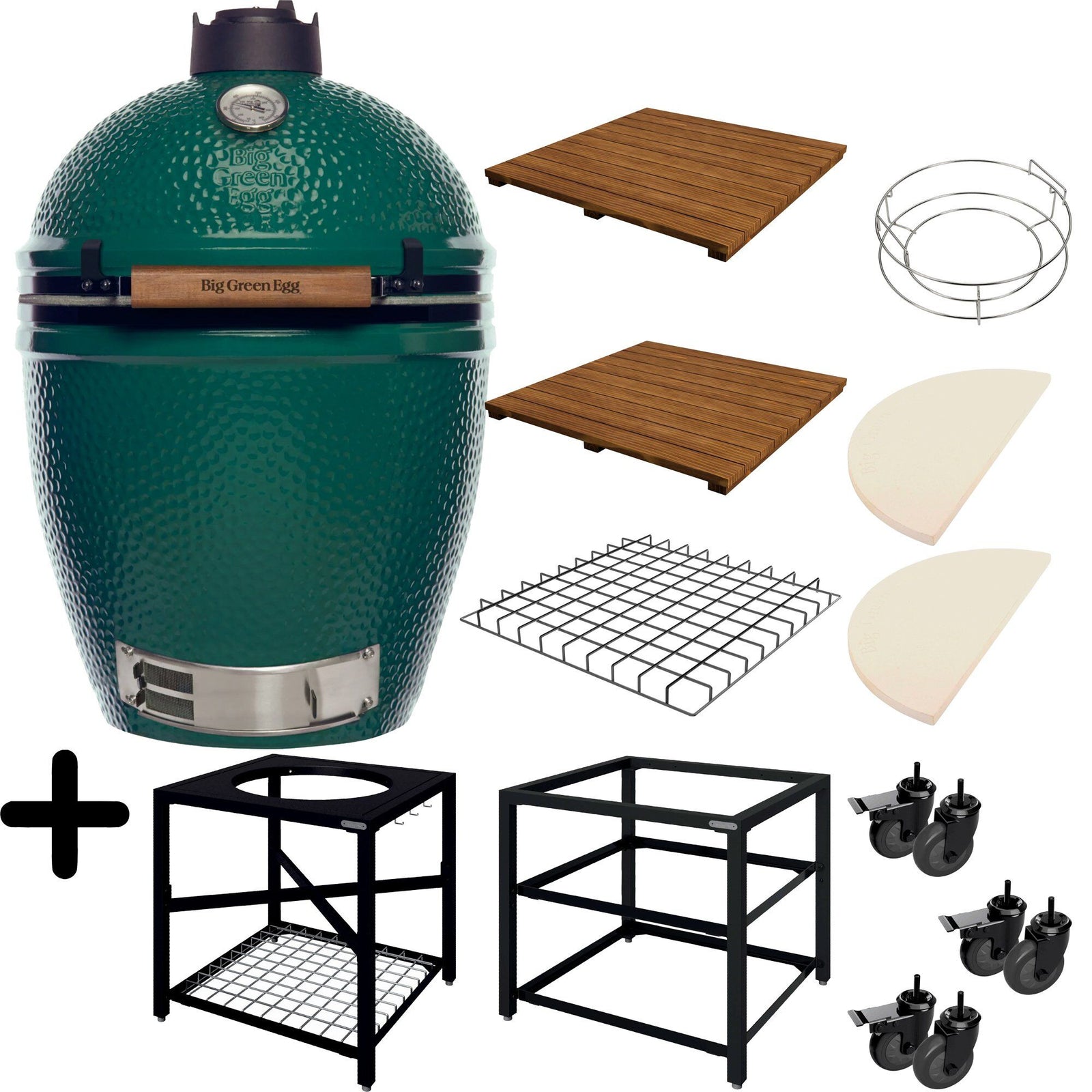 Big green egg Big green egg Kulgrill Frame pakke plus, large – detaljebillede (Udekøkken)