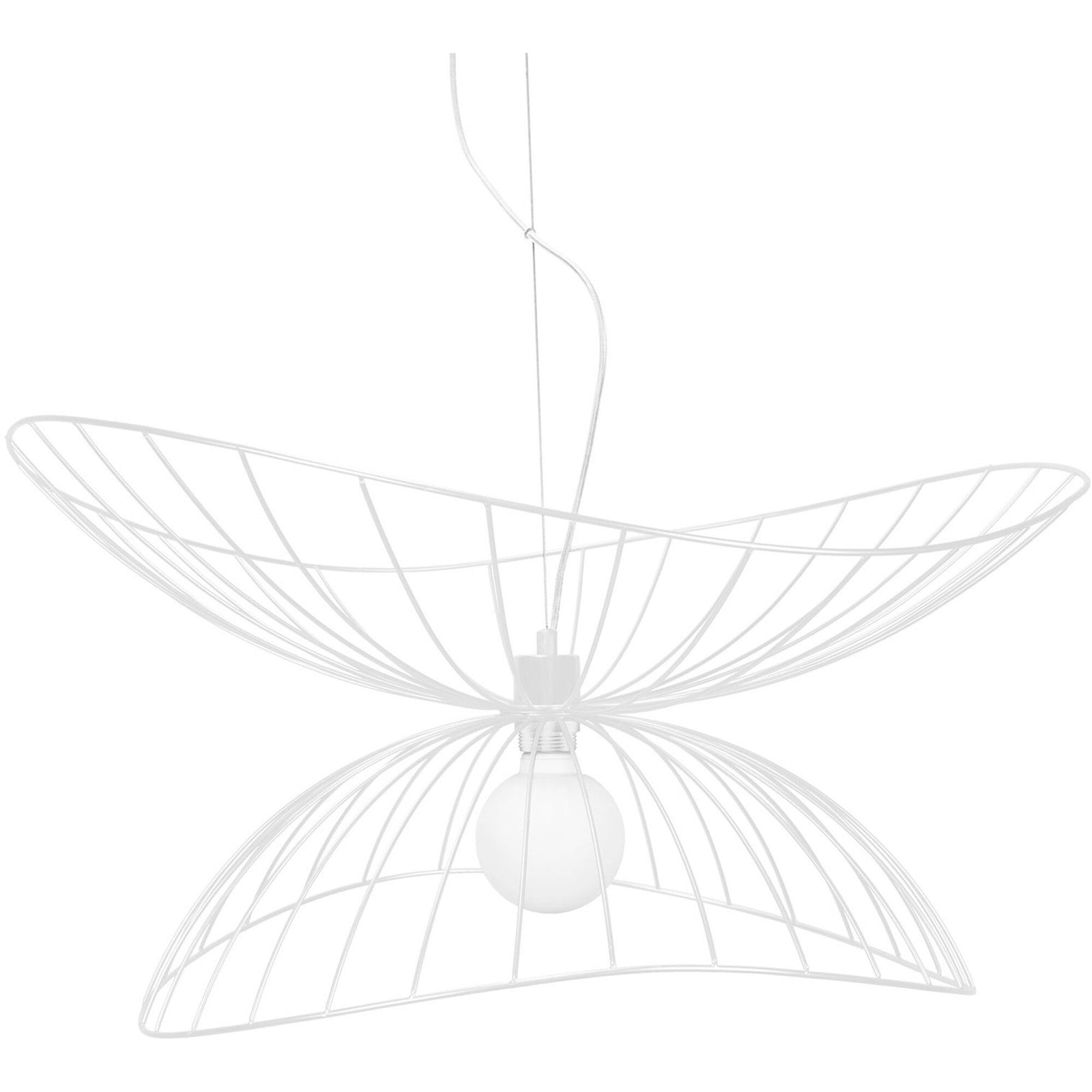 Globen lighting Globen lighting Ray Pendel 70 cm, hvid ❤ frontbillede (Lampe)