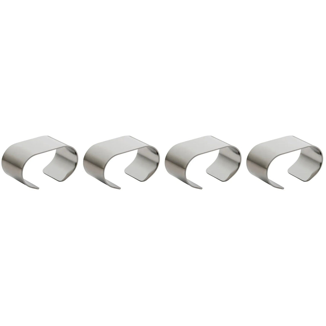 Aida Aida RAW servietring, rustfrit stål, 4-pak – billede i brug (Servietring)