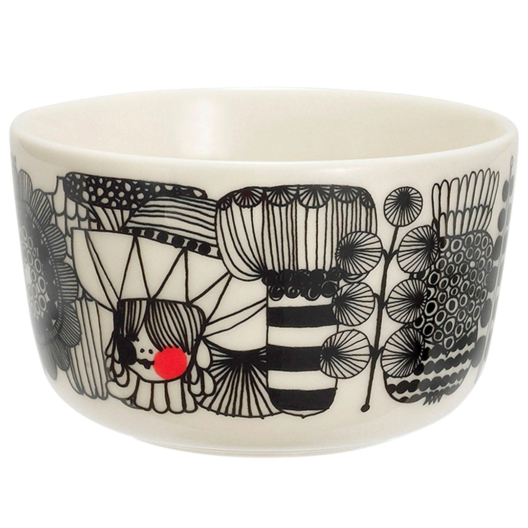 Marimekko Marimekko Siirtolapuutarha skål, 2,5 dl., hvid/sort ❤ billede i brug (Skål)