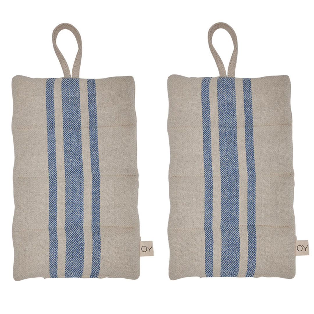 Oyoy living design Oyoy living design Linu grydelapper 2 stk, blå ❤ vinkelbillede (Grydelap)
