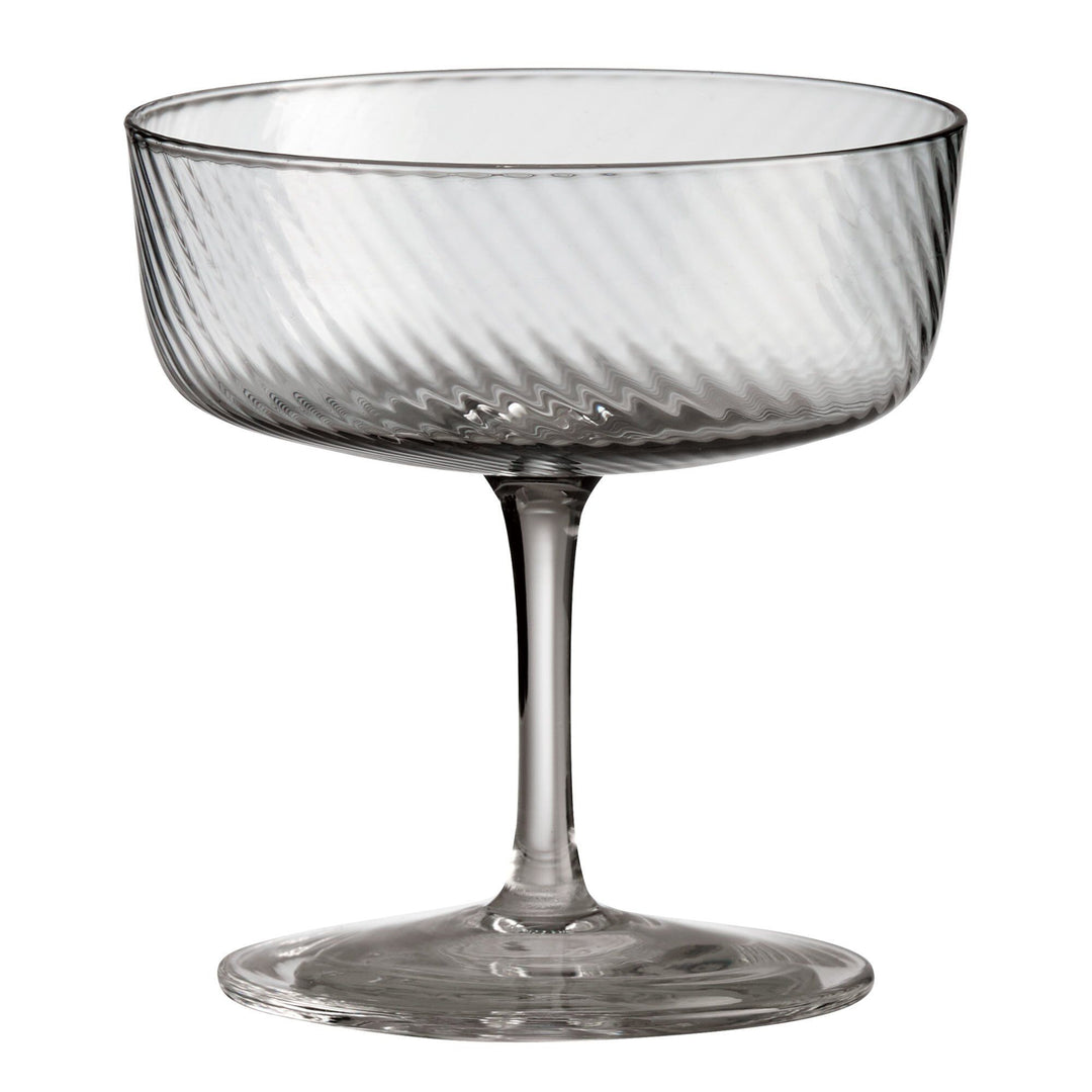 Aida Aida RAW Unique Swirl champagneglas 25 cl, grå ❤ close-up (Champagneglas)