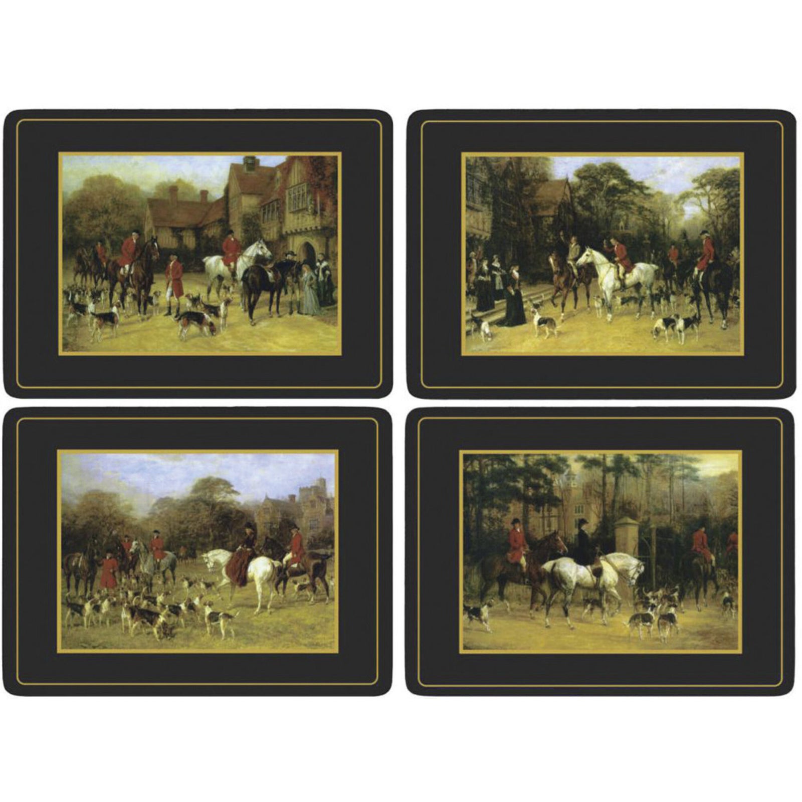 Pimpernel Pimpernel Dækkeservietter med jagtmotiver Tally Ho ❤ detaljebillede (Bordskåner)