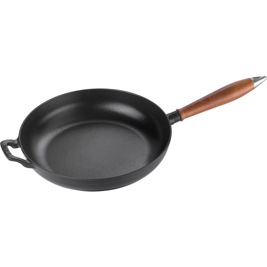 Staub Staub Vintage Stegepande med træhåndtag 28 cm. ❤ detaljebillede (Stegepander)