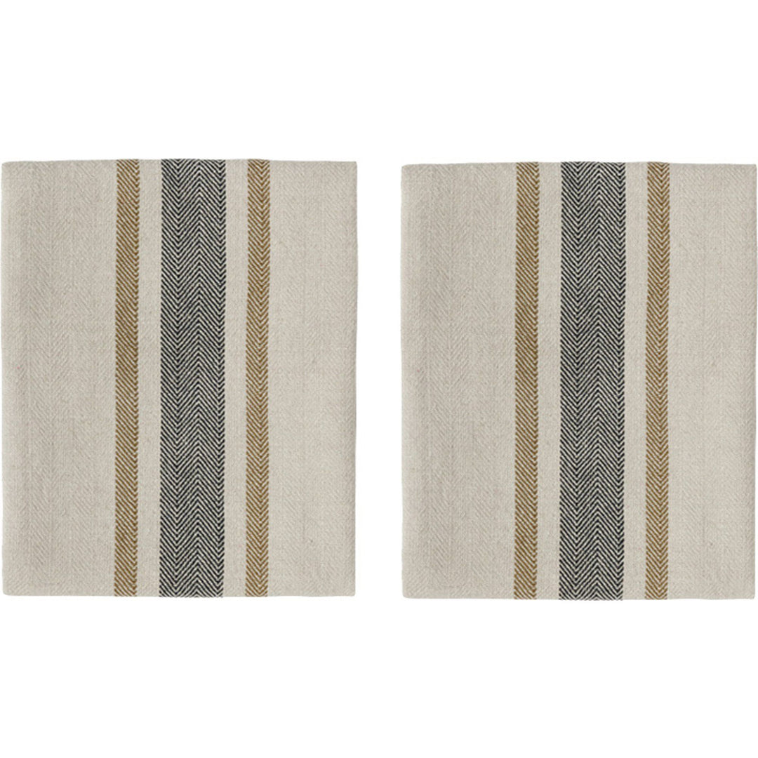 Oyoy living design Oyoy living design Linu serviet, sort, 2 stk. ❤ produktbillede (Serviet)