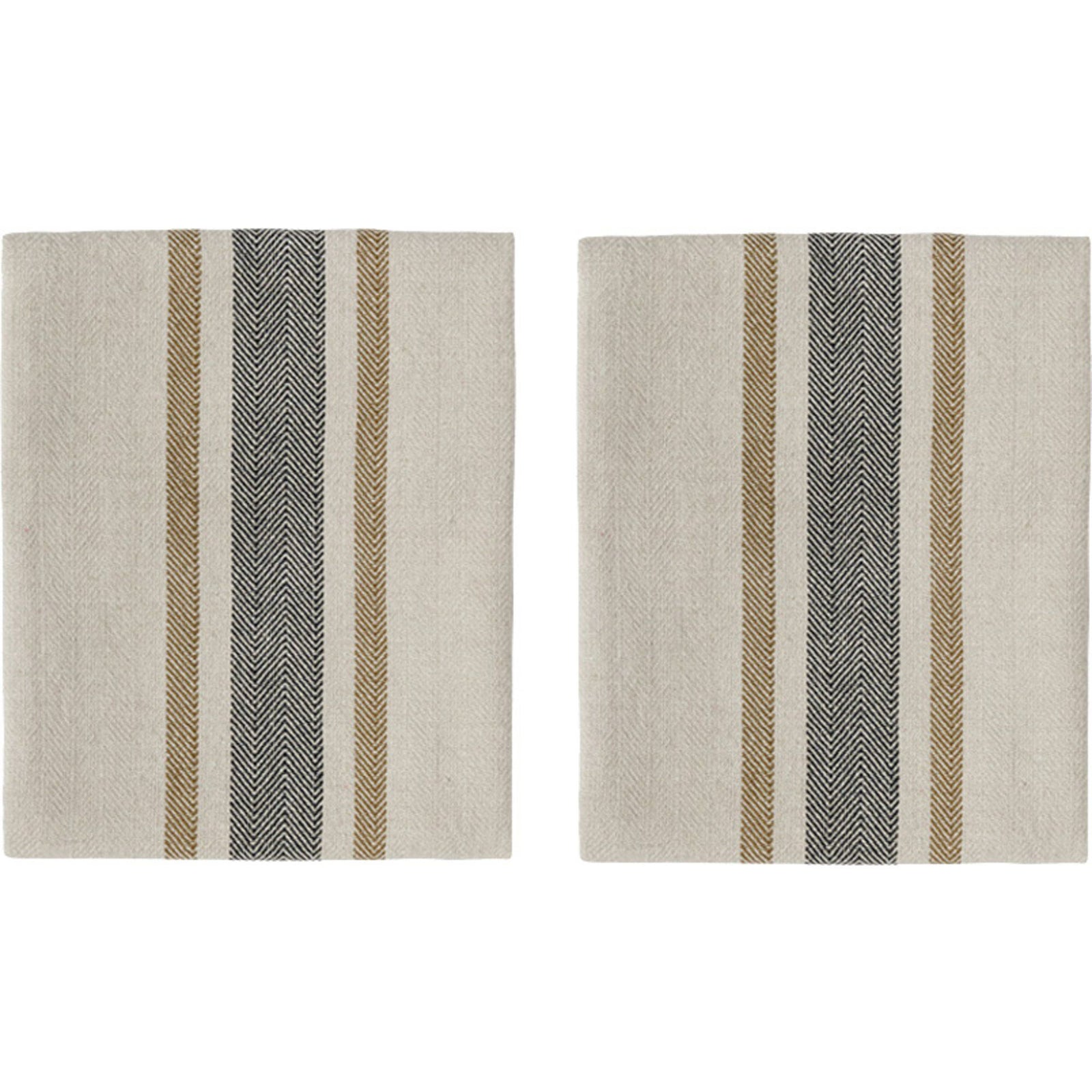 Oyoy living design Oyoy living design Linu serviet, sort, 2 stk. ❤ produktbillede (Serviet)