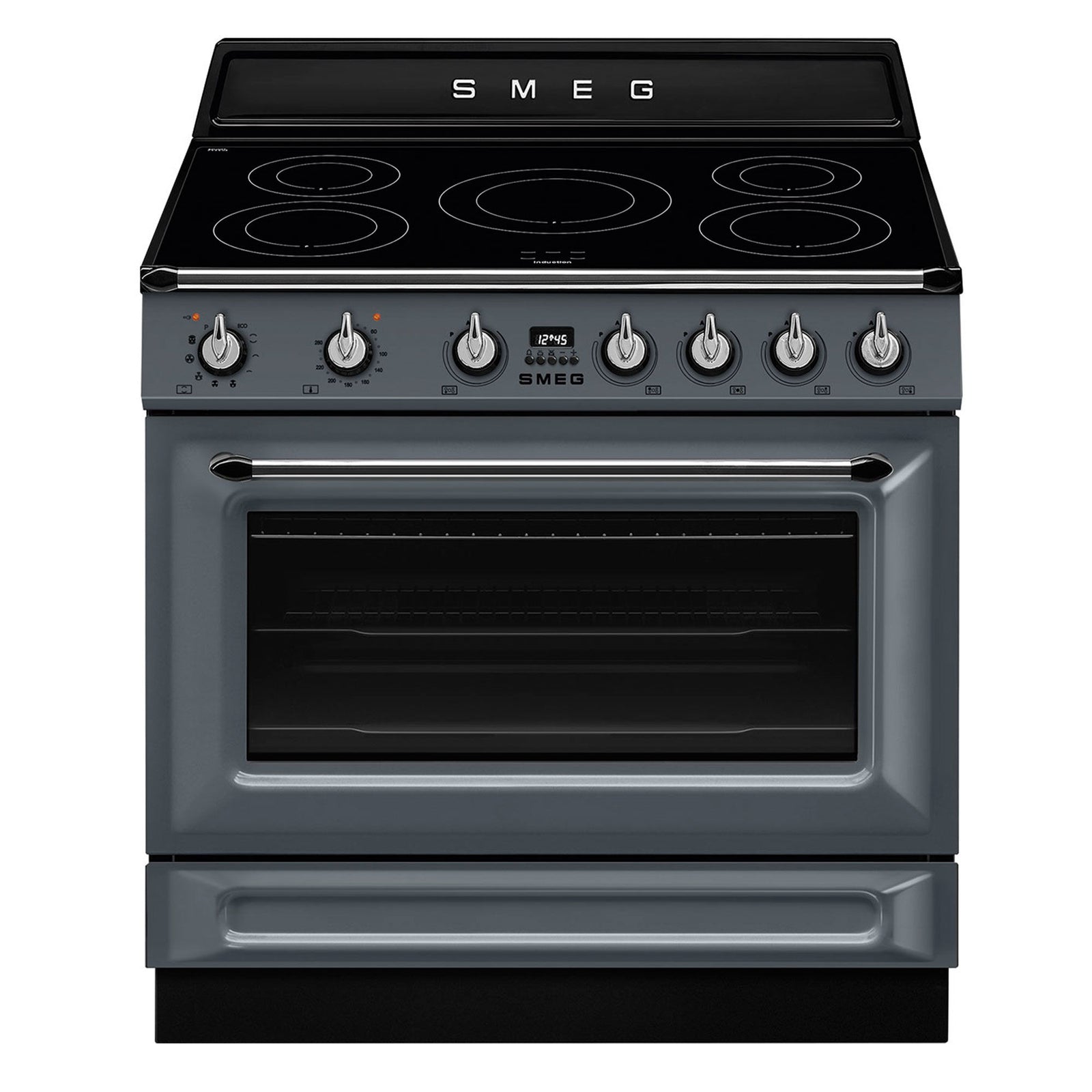 Smeg Smeg TR90IPGR Victoria induktionskomfur med pyrolyse 90 cm, grå – detaljebillede (Induktionskomfur)