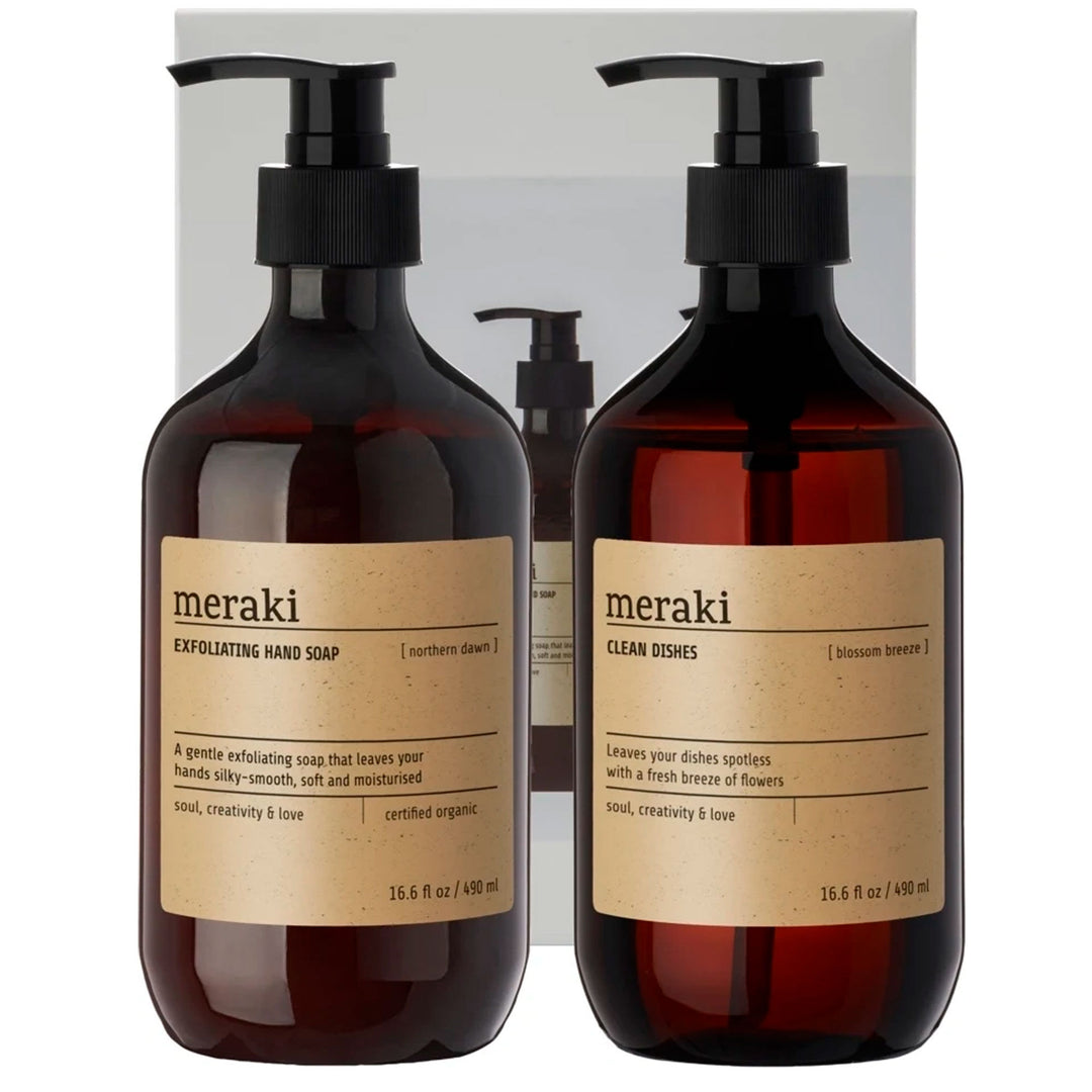Meraki Meraki Kitchen Essentials Opvaskemiddel & Håndsæbe 980 ml, gaveæske ❤ produktfoto (Håndsæbe)