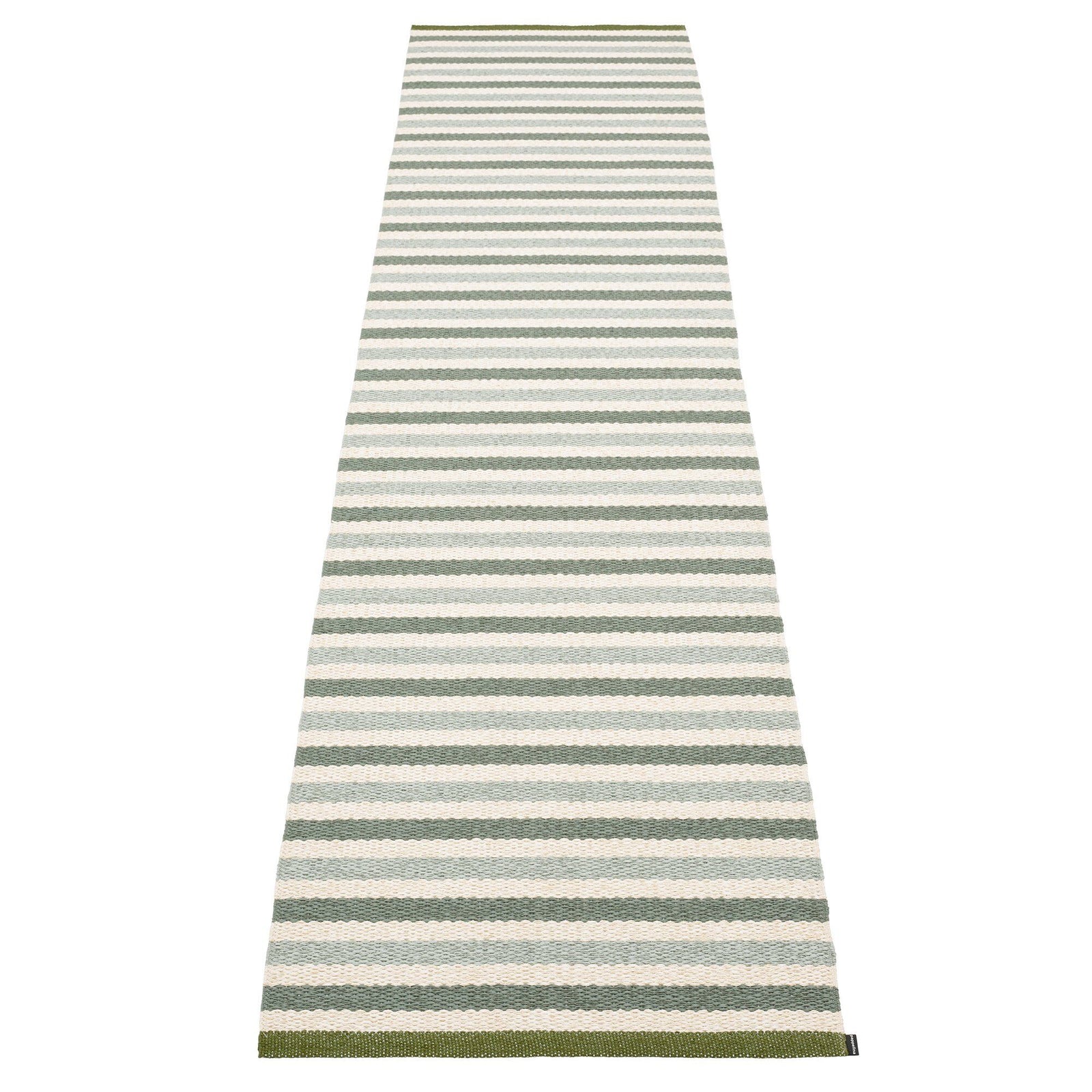 Pappelina Pappelina Teo gulvtæppe 70 cm x 300 cm, sage/army/vanilla – vinkelbillede (Tæpper)