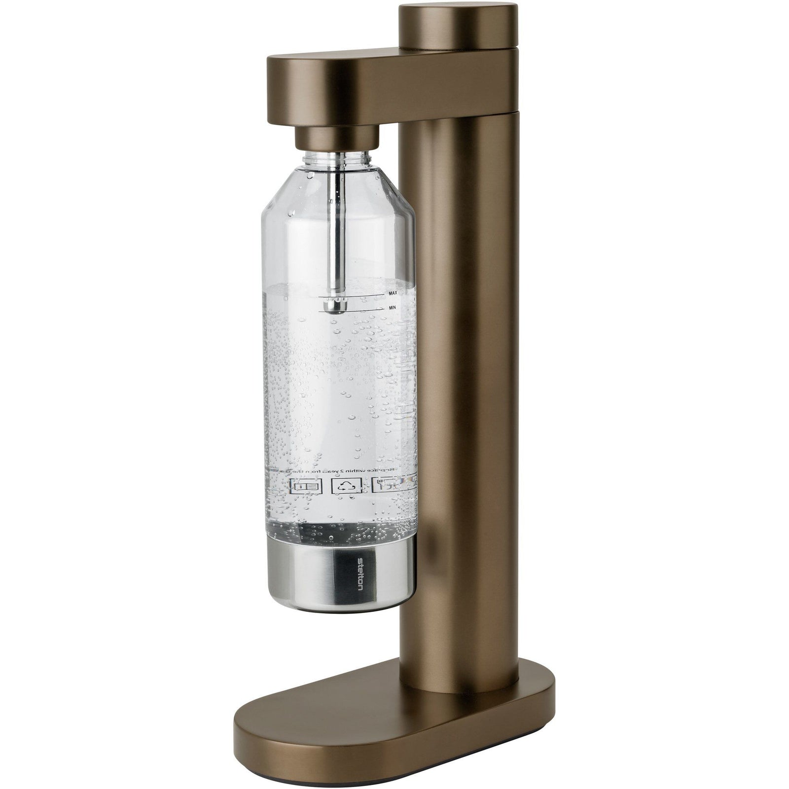 Stelton Stelton Brus kulsyremaskine, brown metallic ❤ produktbillede (Sodavandsmaskiner)