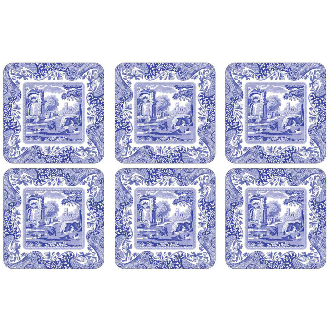 Spode Spode Glasbrikker Blue Italian ❤ frontbillede (Glasunderlag)