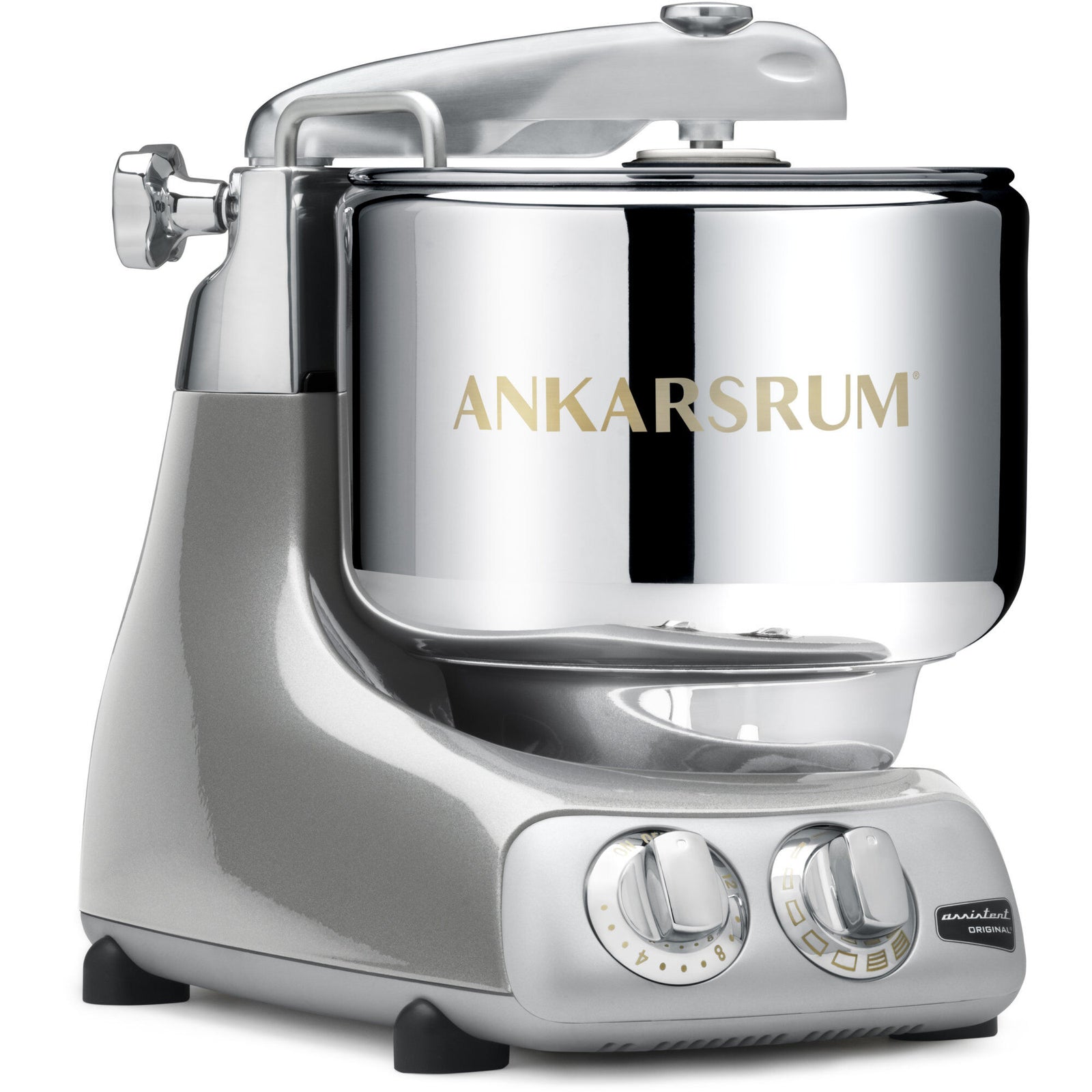 Ankarsrum Ankarsrum AKM 6230 køkkenmaskine sølv – close-up (Røremaskiner)