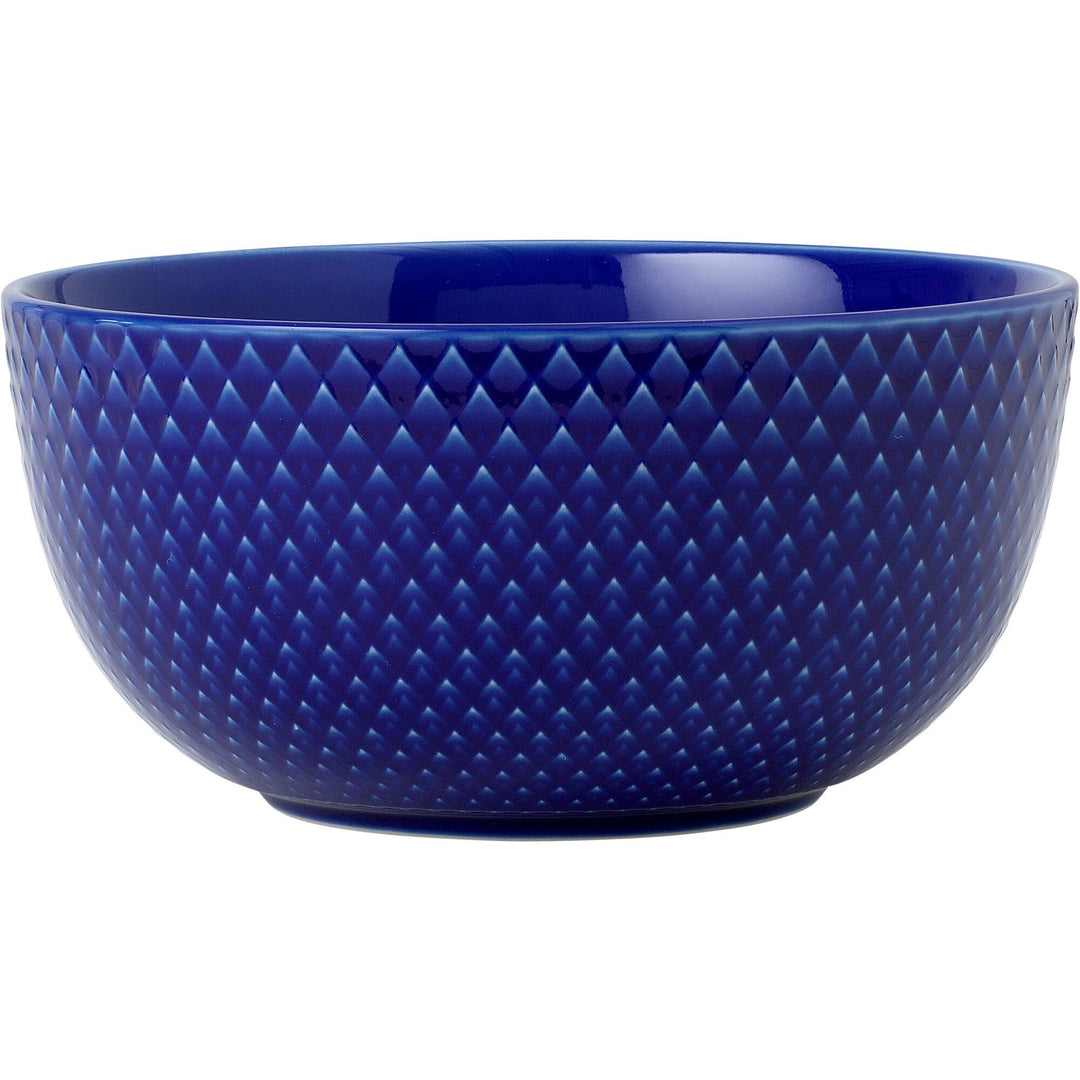 Lyngby porcelæn Lyngby porcelæn Rhombe Color Skål 13 cm. mørkeblå ❤ vinkelbillede (Skål)