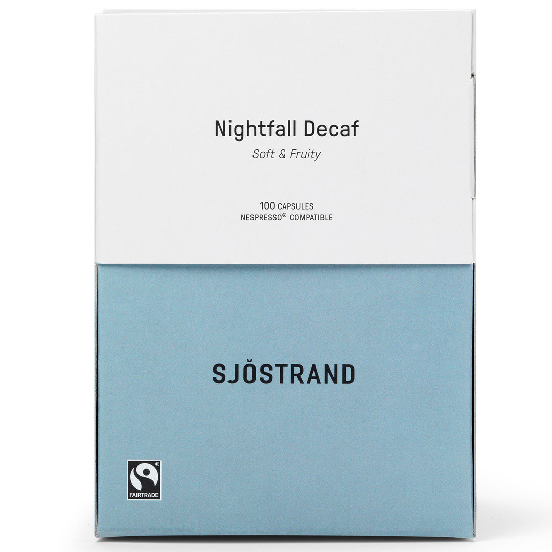 Sjöstrand coffee Sjöstrand coffee Nightfall Decaf kaffekapsler 100 stk. – produktvisning (Kaffekapsler)
