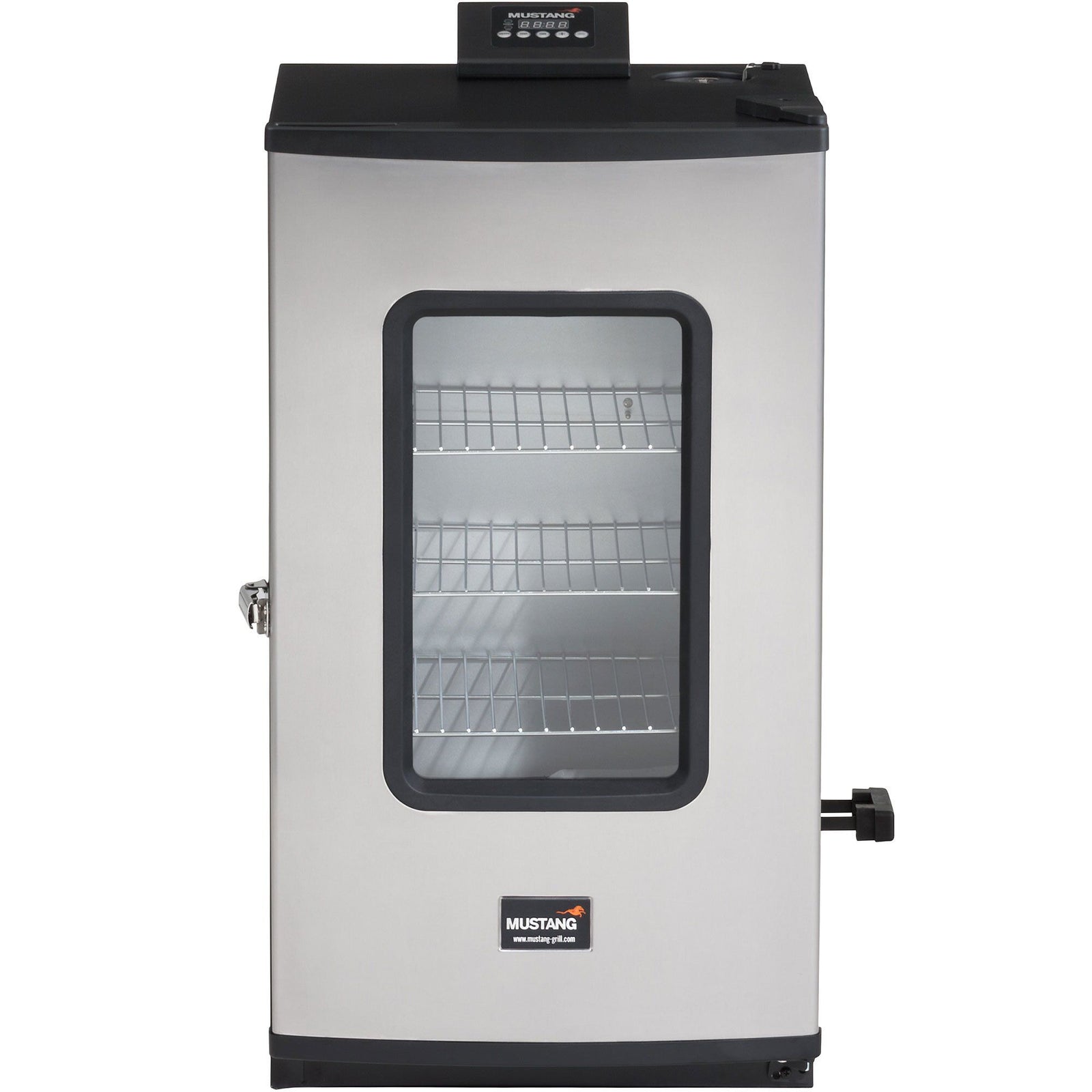 Mustang Mustang Elektrisk rygeovn, rustfrit stål/sort – produktvisning (Røgeovn)