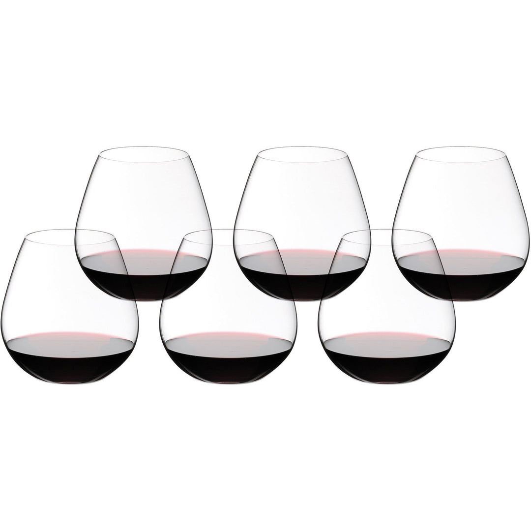 Riedel Riedel O Wine Tumbler Pinot Noir/Nebbiolo vinglas 6-pak 20 års jubilæum – billede i brug (Rødvinsglas)