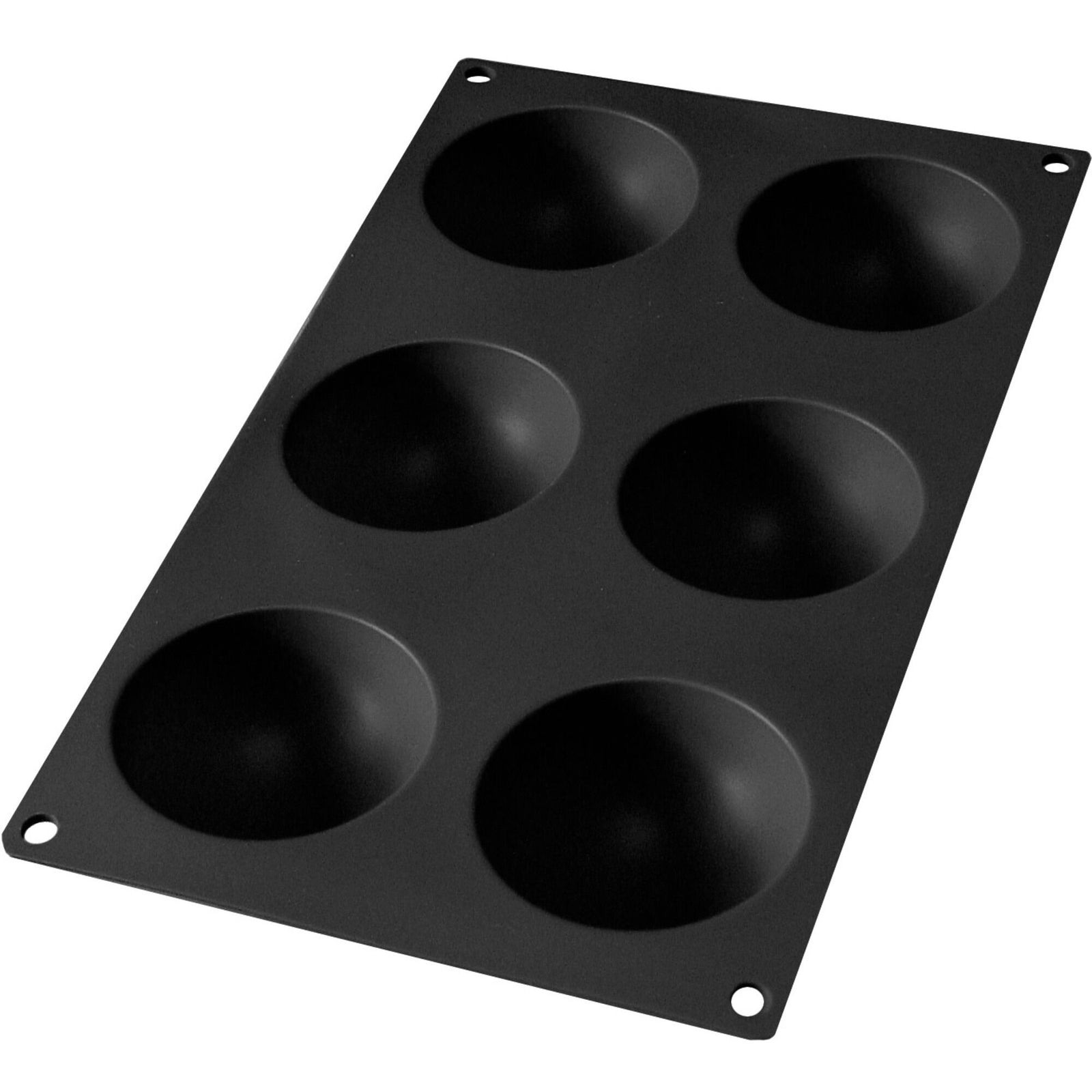 Lékué Lékué 6st Semi-sphere silikoneform, sort – produktbillede (Siliconeform)