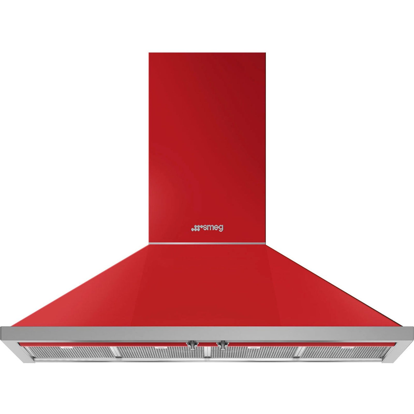 Smeg Smeg KPF12RD Portofino emhætte 120 cm, rød – produktfoto (Emhætter)
