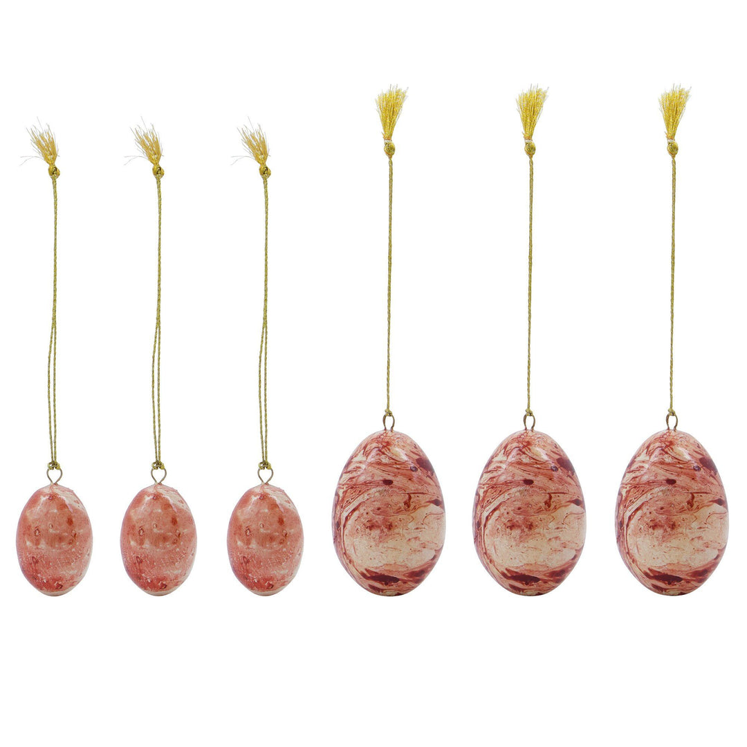 House doctor House doctor Påskevedhæng 6-pak, rød – produktbillede (Pynt & Dekorationer)