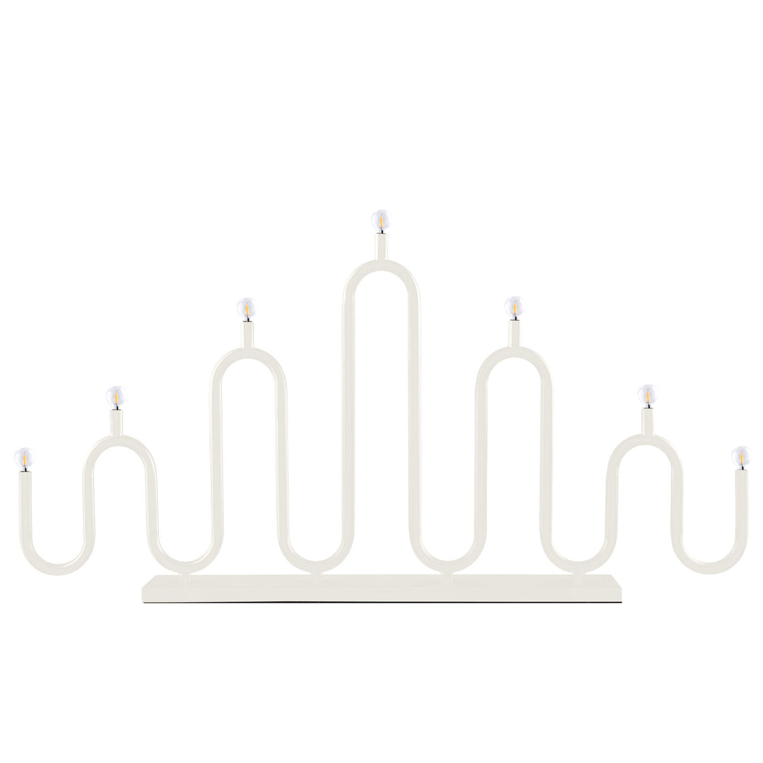 Globen lighting Globen Lighting Noel 7 adventsstage, hvid – produktbillede (Lysestage)