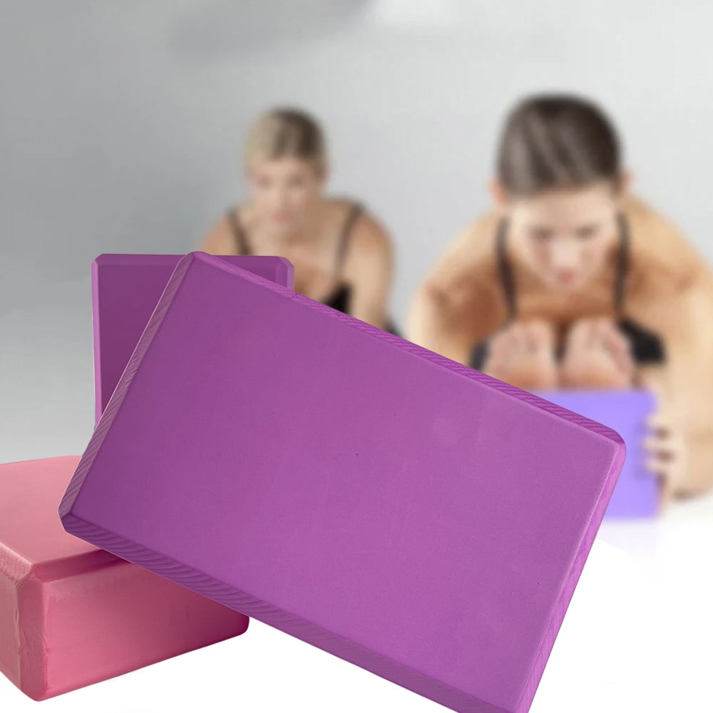 Produktbillede af Køb Yoga blok m/afrundede kanter og hjørner for bedre komfort Pink på tilbud
