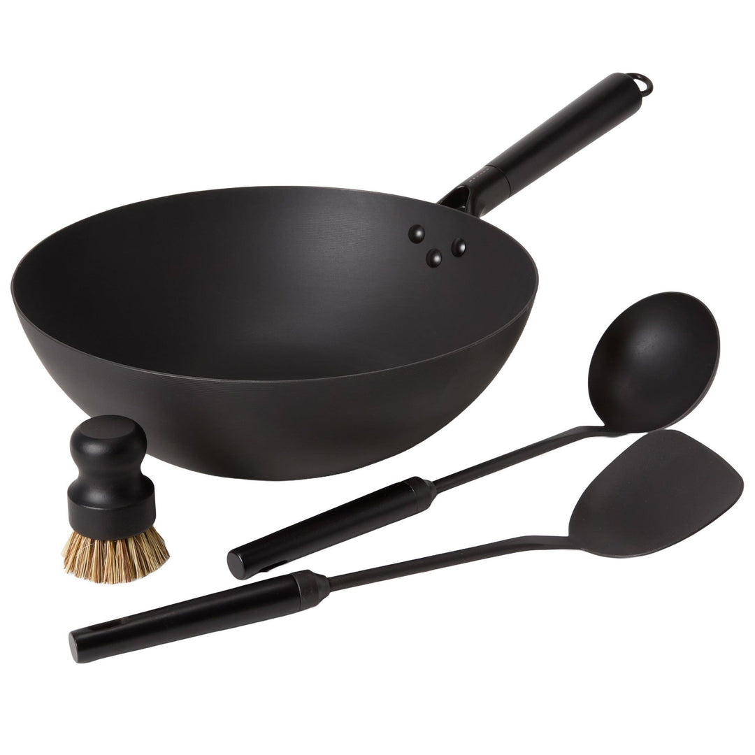 Satake Satake Wok-sæt, kulstofstål – produktfoto (Wok)