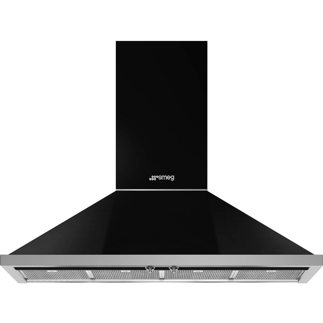 Smeg Smeg KPF12BL Portofino emhætte 120 cm, sort – produktvisning (Emhætter)