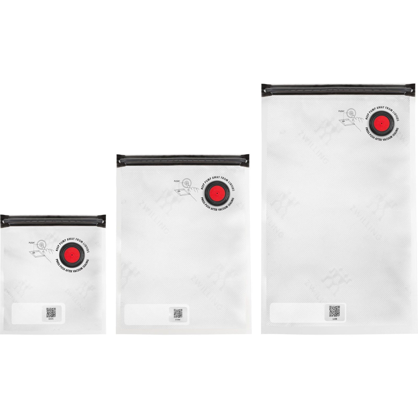 Zwilling Zwilling Fresh & Save vakuumposer S/M/L 10 stk. – produktfoto (Vakuumposer)
