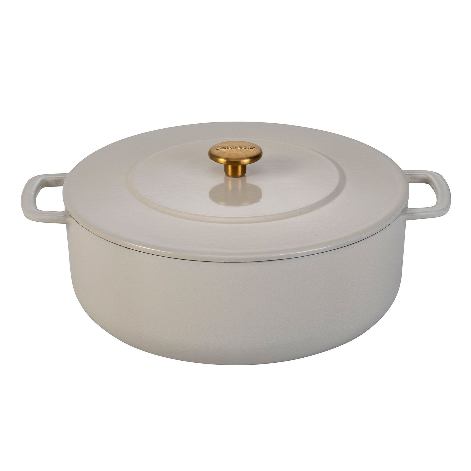 Combekk Combekk Støbejernsgryde med låg Ø28 cm/5,3 liter, sand – detaljebillede (Gryder)