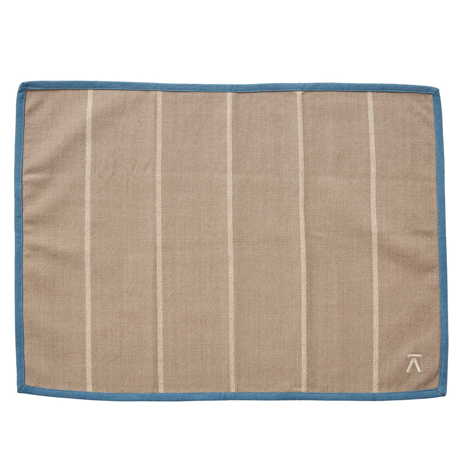 Andersen Andersen Dækkeserviet 50 x 36 cm, beige/blå ❤ billede i brug (Bordskåner)