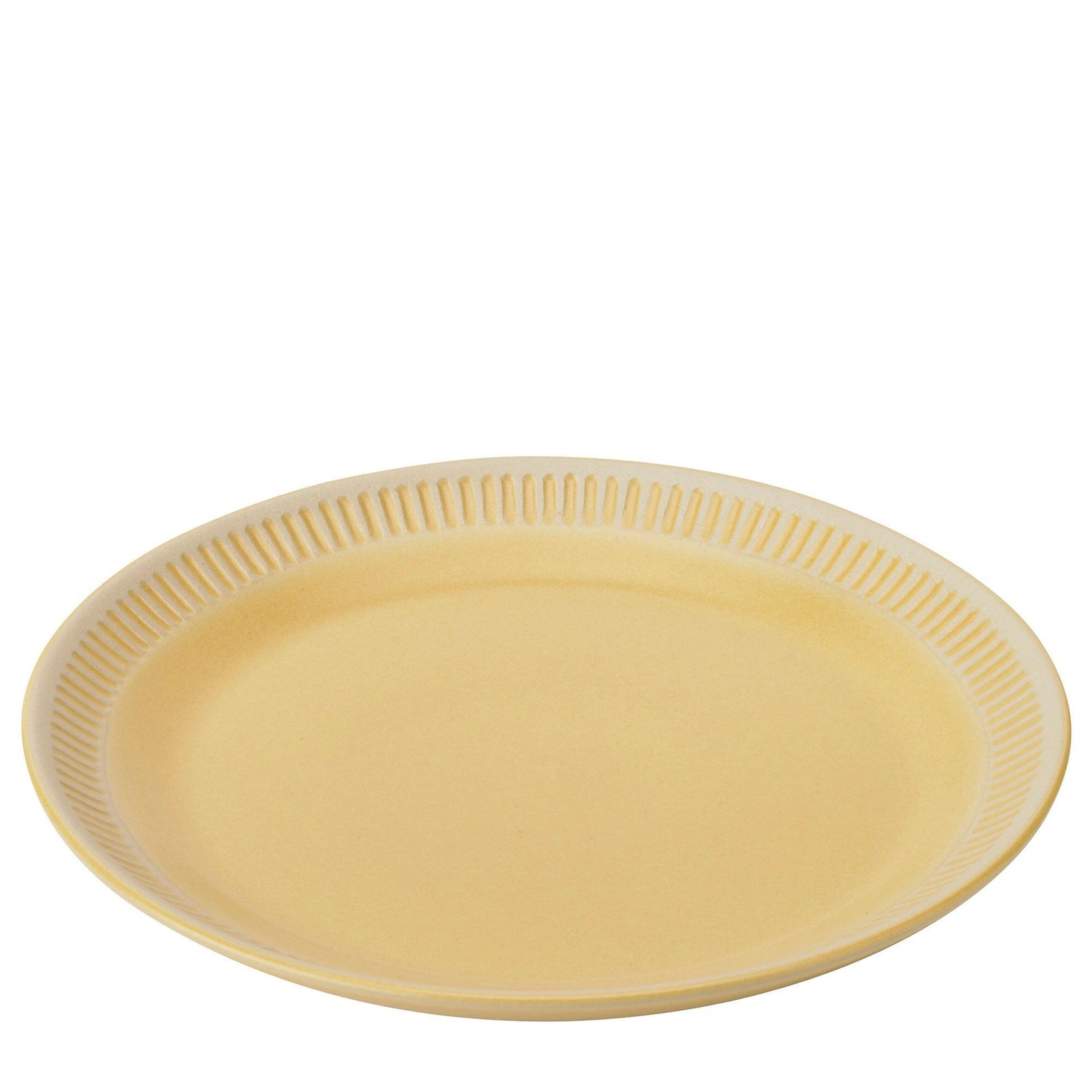 Knabstrup Knabstrup Colorit tallerken 19 cm, yellow – close-up (Tallerkener)