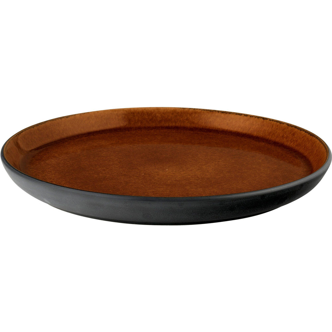 Bitz Bitz Gastro tallerken 21 cm sort/amber – vinkelbillede (Morgenmadstallerken)