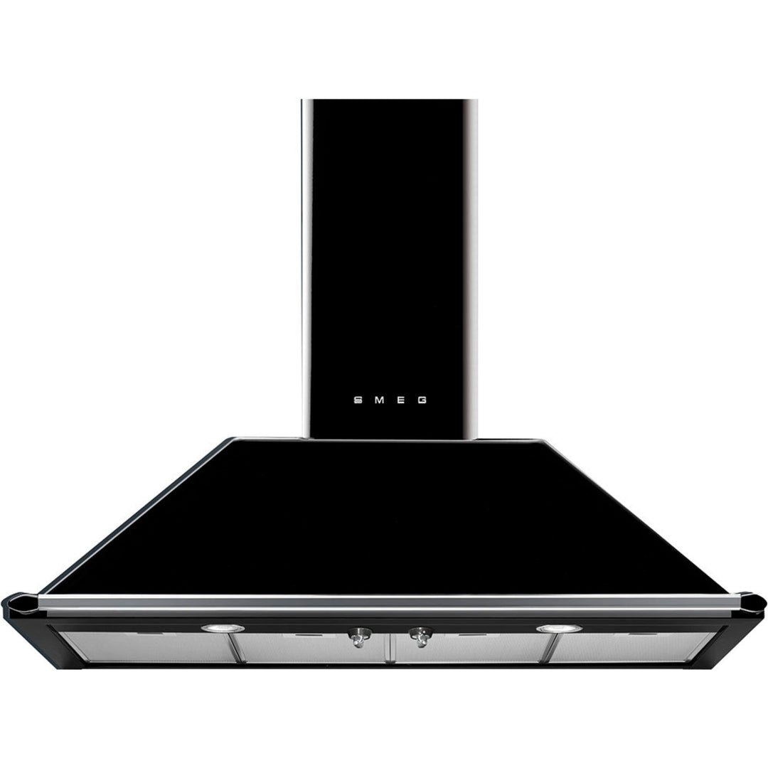Smeg Smeg KT110BLE Vægmonteret emhætte 110 cm, sort – produktbillede (Emhætter)