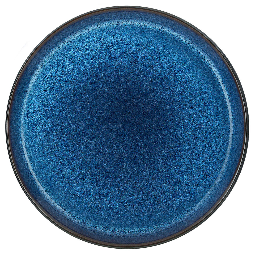 Bitz Bitz Gastro Tallerken Ø17 cm, blank mørkeblå/sort – produktfoto (Tallerkener)